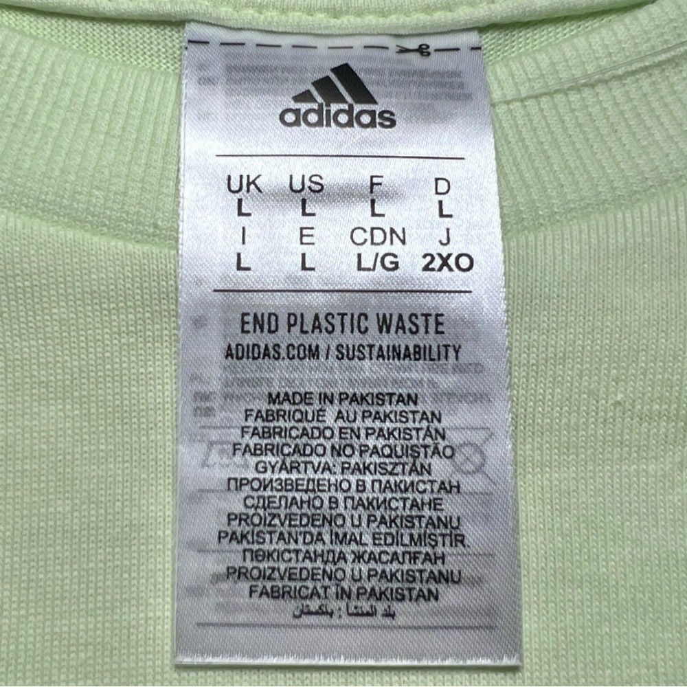 adidas Essentials Brandlove Sweatshirt in Almost Lime - Picture 7 of 9
